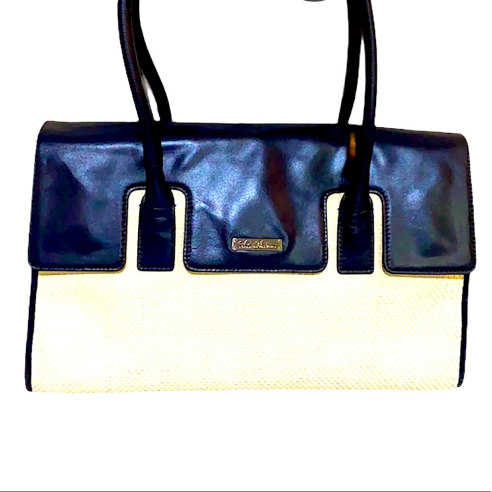 Brooks Brothers royal blue & white handbag